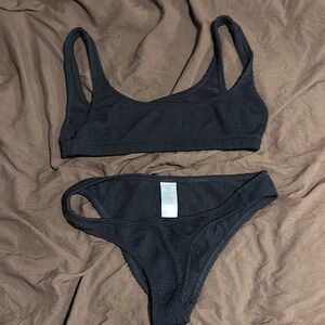 Good American Black Bikini Set